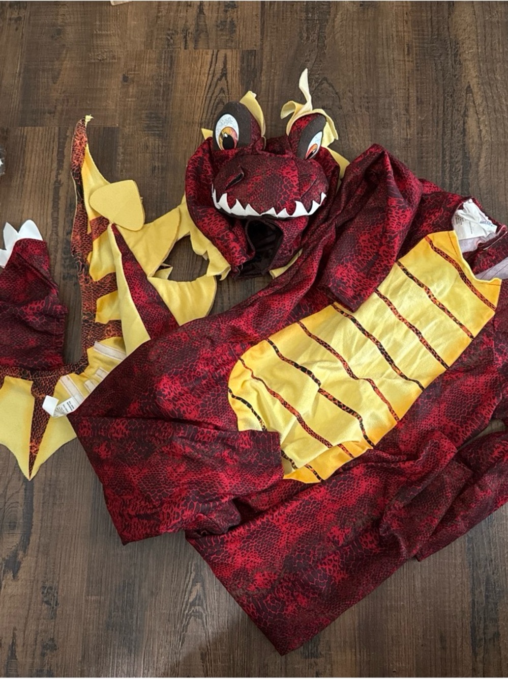 California Costumes Red and Yellow Dragon Kids Costume